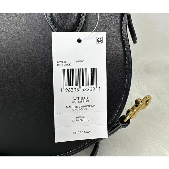 Coach Halloween Cat Crossbody Handbag Black Leather Bag CW615 2025 NWT - Picture 8 of 9